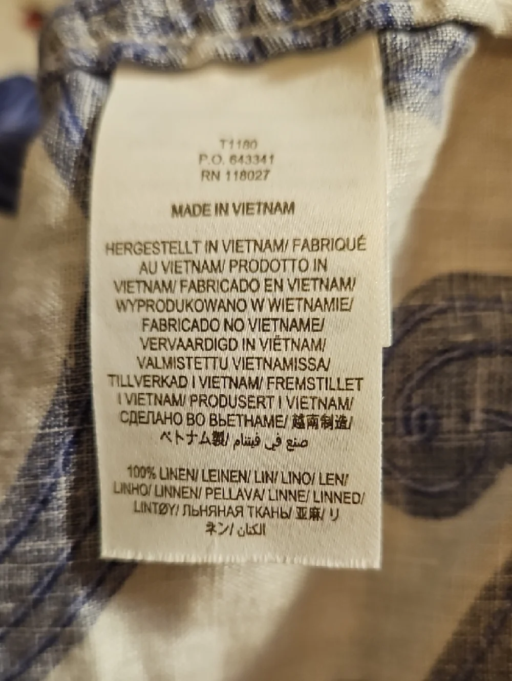 Boden Blue and White Floral Button-Up Blouse - Picture 8 of 8